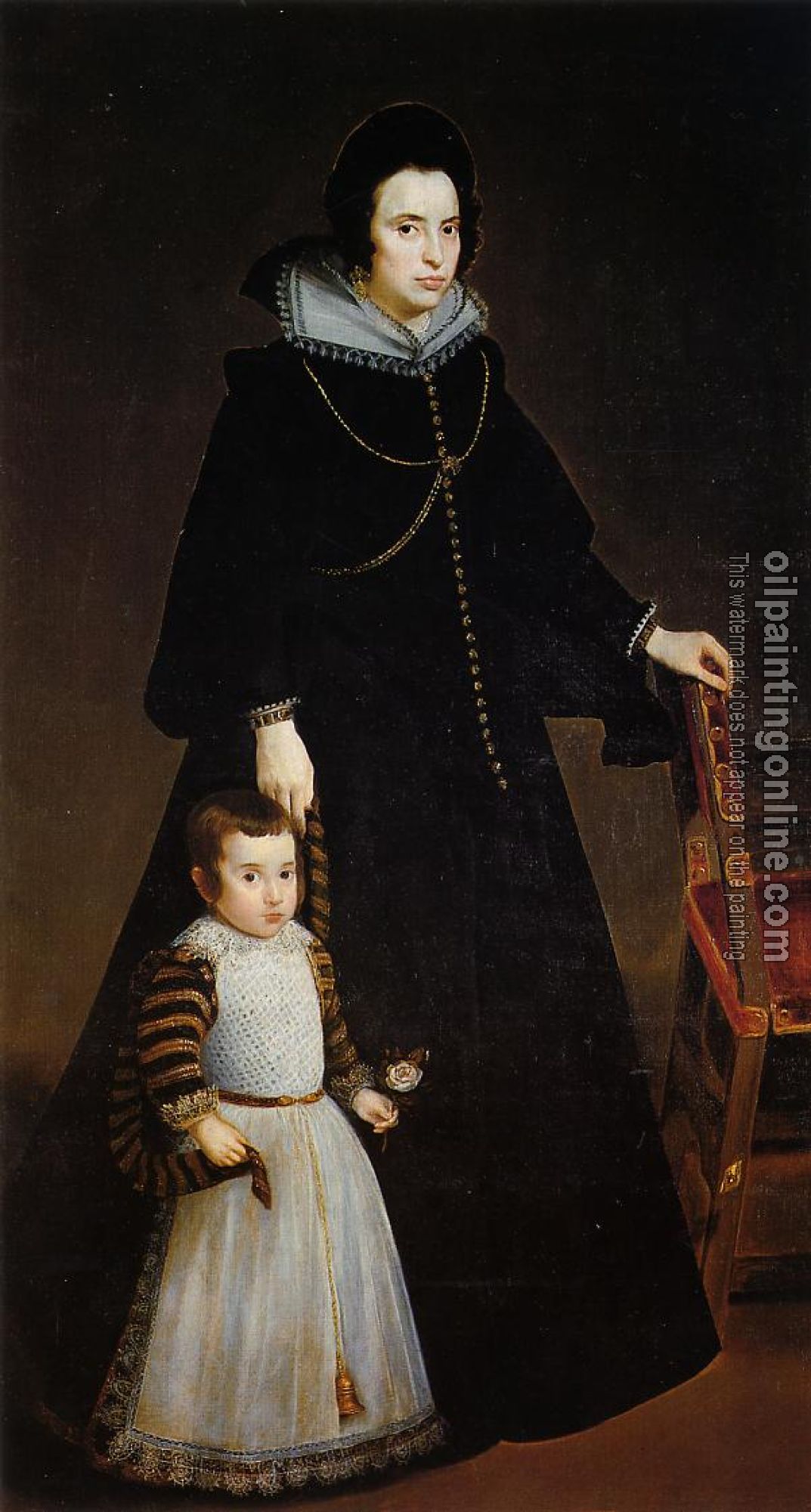 Velazquez, Diego Rodriguez de Silva - Dona Antonia de Ipenarrieta y Galdos and her Son Luis